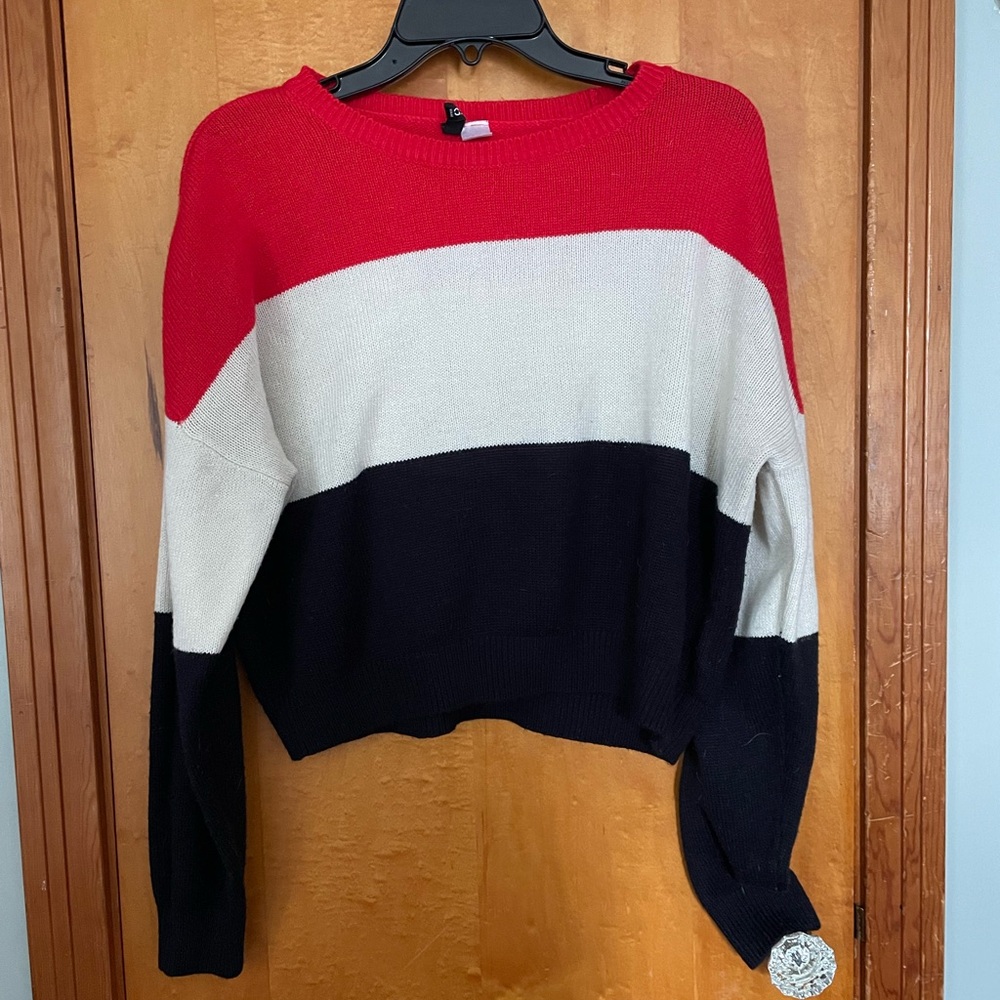DIVIDED Color block knitted sweater